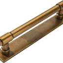 khtumeware 5 Pack 3-3/4 Inch(96 mm) Center to Center Antique Brass Cabinet Pull Backplate with Base Plate Zinc Solid Vintage Kitchen Cabinet Handles Drawer Pulls Cabinet Hardware