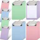 20 Pcs Small Clipboards 4.7x7.3 Inch Plastic Colorful Clipboards Cute Mini Clipboard Size Pocket Clip Boards with Profile Clip A6 Clipboard for Warehouse Classroom Outdoor Work Office Supplies