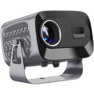 A10 Plus Portable Projector, 4K Hard Decoding, 1080P Native Resolution, Android 11 Smart OS, Dual Band Wi-Fi6 BT5.0, 300 ANSI Lumens, Auto Keystone Correction