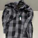 Carhartt Men's Loose Fit Heavyweight Flannel Long-Sleeve Plaid Shirt (Small, Gravel)