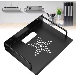 Projector Shelf for Wall, Aluminum Alloy WiFi Router Wall Mount Shelf Easy to Dissipate Heat, Wall Floating Shelves/Stand/Rack/Holder/Bracket for Game Console/Speaker/Cabel Box/DVD Player (Width:28cm-1pcs)