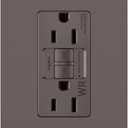Legrand radiant Self-Test GFCI Weather Resistant Outlets, 15 Amp, Tamper Resistant, Outdoor Outlets, Gray, 1597TRWRGRY