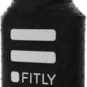 FITLY Soft Flask - Shrink As You Drink Soft Water Bottle for Hydration Pack - Folding Water Bottle Ideal for Running, Hiking, Cycling, Climbing & Rigorous Activity (8.5 Ounces, Black)