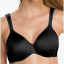 Bali Live It Up Underwire Bra, Seamless Shapewear Bra with Cushioned Straps, Full-Coverage T-Shirt Bra for Everyday Wear, 42DD