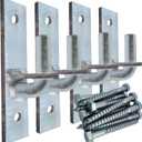 Wall Mount Gate Hinge, Sturdy Fence Gate Hinges Fence Post Chain Link Gate Hinge. 4 Pack Sturdy Wall Mount Gate Hinges with 5/8 Hinge Pin