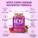 Organic Apple Cider Vinegar Gummies Sugar Free, Keto ACV Gummies: Apple Cider Vinegar with Mother, Vitamin B12 & B6, Beetroot | Gut Health, GMO Free & Vegan, Metabolism, Energy Gummy - 60 Count..