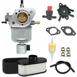 15004-0827 Carburetor with Air Filter Fuel Pump Kit Fits for Kawasaki Specific FS541V FR600V FS600V Engine For John Deere X300 X300R Replace 15004-0822 15004-7060 15004-7053 15004-0818