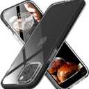 MATEPROX Compatible with iPhone 14 case Clear Thin Slim Crystal Transparent Cover Shockproof Bumper Case for iPhone 14 6.1" 2022(Black)