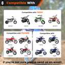 Dirt Bike Training Wheels for PW 50 Razor MX125, Universal Fit 50cc 49cc Kids Dirt Bike, Compatible with TTR50, Razor MX350/MX400/MX650,Honda CRF50, Dirt Bike Accessories - Black
