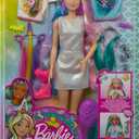 Barbie Fantasy Hair Doll & Accessories, Long Colorful Blonde Hair with Mermaid & Unicorn-Inspired Clothes