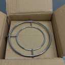 Sweese 8 Ounce Cappuccino Cups Set of 4, Porcelain Stackable Coffee Cups with Saucers and Metal Stand, Multicolor