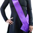 12 Pack Dark purple Blank Sash,Plain Satin Sash,Sashes for Pageants,DIY for Party Decorations,blank sashes for pageants