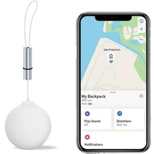 Bluetooth Tracker Tag Compatible with iOS Find My My Device, Waterproof Smart Finder with Wrist Strap and Replaceable Battery with The APP for Keys, Wallet, Luggage, Pets
