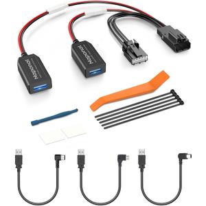GPS Dash Cam Power Adapter,(5Pin Type F Connector)Mirror Camera Radar Charger Station GPS Dashcam Charger Cable for Select Ford Bronco Sport,Explorer and More with Auto-dimming Rearview Mirror