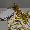 36pcs White and Gold Square Foil Balloons Wall Backdrop with 147pcs Balloon Garland Arch Kit, Double Sided Balloons for Wedding Engagements Birthday Bridal Shower Anniversary Party Decorations