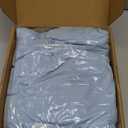 VOK Blue Wedding Arch Draping Fabric Chiffon Fabric, 29in x 18Ft Sheer Chiffon Outdoor Curtain for Wedding Ceremony Birthday Party Decoration (Blue,1 Panel)