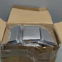 100 Pcs Emergency Blankets for Survival 83 x 55 Emergency Foil Thermal Reflective Space Blanket Bulk Waterproof Individually Wrap Survival for Car Camping Outdoor Homeless(Silver)