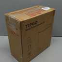 TIPGO Slim Bathroom Trash Can with Lid Soft Close, Step Pedal, 6 Liter / 1.6 Gallon Stainless Steel Trash Bin, Small Garbage Cans for Bedroom, Office, Kitchen (Matte Black)