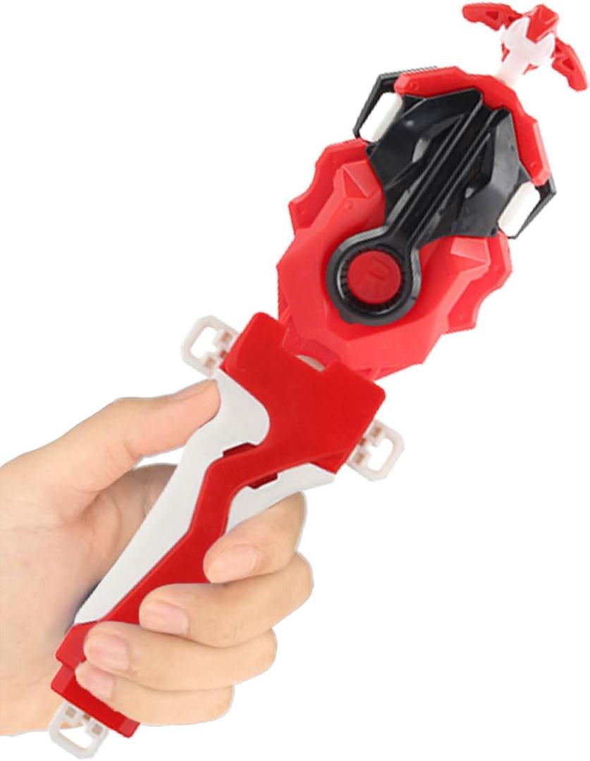 Bey Battling Burst Launcher and Grip, B-184 Left Right Spin String Launcher Grip DB Layer System Compatible with All Bey Burst Series - Red