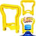 5 Gallon Water Bottle Handle, 2-Pack Yellow Heavy-Duty Water Jug Holder for Easy Carrying, Dual-Mode Design (Single/Dual-Person Lift), Ergonomic Grip  Fits Standard 5-Gallon Jugs