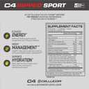 C4 Ripped Sport Pre Workout Powder Fruit Punch - NSF Certified for Sport + Zero Sugar Preworkout Energy Supplement for Men & Women - 135mg Caffeine + Weight Loss - 30 Servings (EXP 11/30/26)