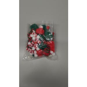 30 Packs Mini Santa Hats for Crafts, Holiday Knit Set with Tiny Santa Hats and Scarves, Christmas Tree Decorations and Doll Accessories, Green Red Striped Mini Snowman hats for Crafts and DIY Projects