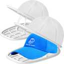 Hat Washer Cage Hats Cleaner, Hat Washer for baseball caps for Washing Machine or Dishwasher, Ball Cap Washer Frame for Flat & Curved Hats, Pack of 2, White