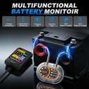 XTP-200 Battery Monitor, 433MHZ Car Battery Monitor for 12V Lead-Acid Batteries (AGM, Gel, Wet, EFB), Battery Tester with Charging and Starting System Test for Trucks, Cars Motorcycles
