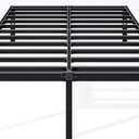 Hafenpo 12 Inch Full Bed Frame - Sturdy Metal Platform Full Size, No Box Spring Needed, Heavy Duty, Easy Assembly, Strong Bearing Capacity, Under Bed Storage, Black