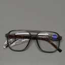 FEISEDY Retro Aviator Reading Glasses Women Men Blue Light Blocking Reader Plastic Lightweight Frame B0071 +1.50