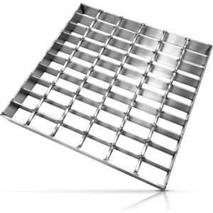 Stainless Steel Drain Grate Heavy Duty 24" × 24" Square Outdoor Drain Cover for Garage, Sewer, Downspout, Driveway