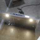 IKTCH 36-inch Wall Mount Range Hood 900 CFM Ducted/Ductless Convertible, Kitchen Chimney Vent Stainless Steel with Gesture Sensing & Touch Control Switch Panel, 2 Pcs Adjustable Lights(IKP02-36'')