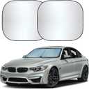 Autovir Car Windshield Sun Shade Foldable | Front Windshield Shade for Sun, Heat and UV Rays | Sunshade for Car Front Window and Interior Sun Protection | Medium (28 x 31 inches)