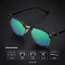 KALIYADI Polarized Sunglasses for Men and Women Semi-Rimless Frame Driving Sun glasses UV Blocking