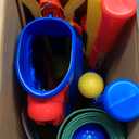 Liberry Toddler Golf Set with Putting Mat for 2 3 4 Years Old Boys Girls, Upgraded Kids Golf Cart with Unique Shoulder Strap Design, Indoor and Outdoor Golf Toys Gifts