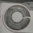 HOLMES 9" Twin Digital Window Fan, Reversible Airflow Blades, In/Out Exchange, 3 Speeds, Built-In Extender Panels, Ideal for Home, Bedroom or Office, Remote Control, White