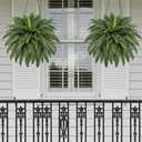 FOREST PRINCE 42" Artificial Boston Fern Large Bush Plants, 2 Bundles of Fake Ferns with 65 Fronds for Outdoors Home Decor