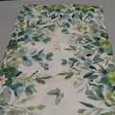 Artoid Mode Green Flowers Floral Eucalyptus Summer Table Runner, Seasonal Spring Kitchen Dining Table Decoration for Home Party Decor 13x90 Inch