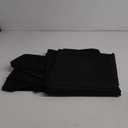 2 Pack Rectangle Tablecloth - 60x104 Inch - Linen Textured Table Cloth Wrinkle Free Washable Decorative Fabric Table Cover for Buffet Banquet Parties Event Holiday Dinner. Black
