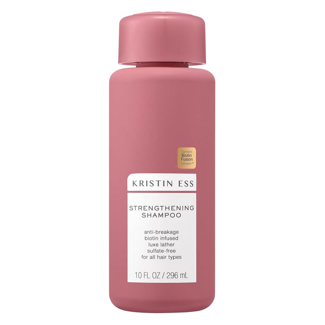 Kristin Ess Biotin Shampoo - Sulfate Free + Color Safe - Promotes Healthy Hair Growth, Strengthens + Nourishes Dry Damaged Hair - Anti-Breakage Fortifying Biotin Repair Shampoo for Volume - Vegan