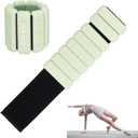 Adjustable Wrist & Ankle Weights - Set of 2, Wearable Wrist & Ankle Weights Bracelet for Yoga, Dance, Barre, Pilates, Cardio, Aerobics, Walking (Oliver Green, 1Lb*2)
