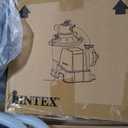 Intex Ultra XTR Frame 14' x 42" Round Above Ground Outdoor Swimming Pool Set with Sand Filter Pump, Ladder, Ground Cloth, and Pool Cover