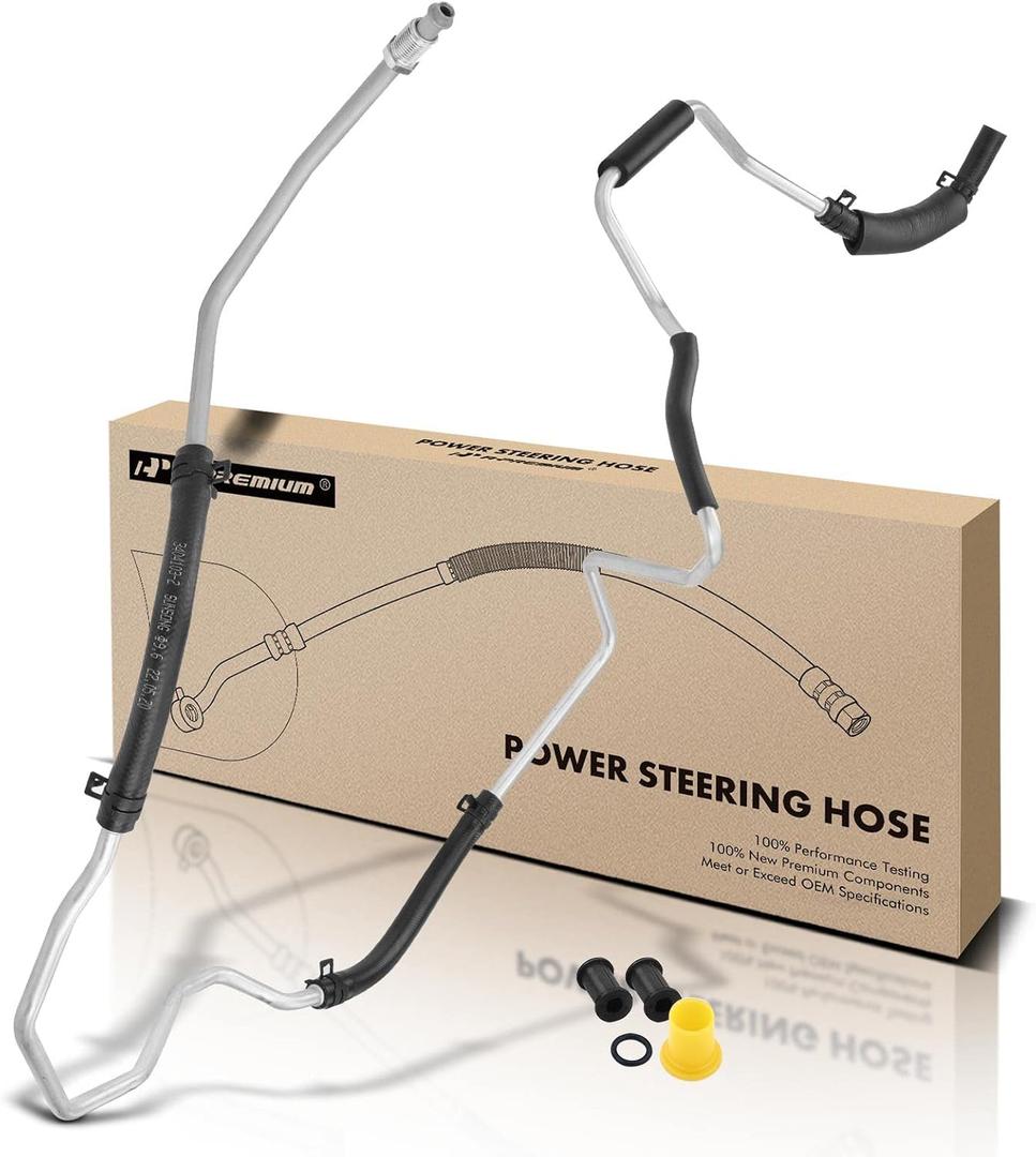 A-Premium Power Steering Return Line Hose Assembly Compatible with Hyundai Equus 2011-2013, Genesis 2009-2015, with Electro Hydraulic Power Steering, Rack/Gear To Reservoir
