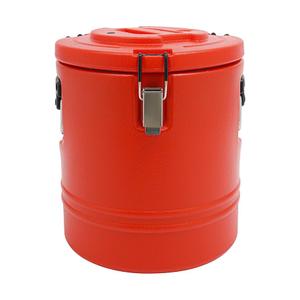 Eapmic 15 Qt Insulated Food Container, Stainless Steel Container, 15L Commercial Soup Carrier 6 Hours Heat Preservation for Hot and Cold Food Storage Restaurant Canteen Home Lunch Use (Red, 15L)