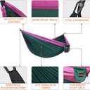 AnorTrek Camping Hammock, Super Lightweight Portable Parachute Hammock with Two Tree Straps Single or Double Nylon Travel Tree Hammocks for Camping Backpacking Hiking