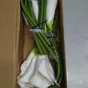 12 Piece 26" Calla Lily Artificial Flowers,Real Touch Long Stem Faux Calla Lillies for Tall Vases,Indoor Wedding Office Home Decor (White)