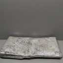 jinchan Kalen Round Rug 5ft Area Rug Washable Vintage Indoor Retro Entryway Floor Cover Distressed Gray Floral 5' Round Circle Boho Non Slip Thin Carpet for Bedroom Living Room Dining Room Grey