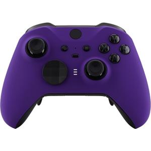 eXtremeRate Purple Soft Touch Grip Faceplate Cover, Front Housing Shell Case Replacement Kit for Xbox One Elite Series 2, Xbox Elite 2 Core Controller Model 1797 - Controller NOT Included