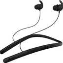 Hmusic HS88 Sleep Earbuds for Side Sleepers  Ultra-Thin Silicone Neckband Headphones, 30dB Noise Isolation, 12H Battery Life with Sleep Timer, Secure Fit for Yoga, Travel, Audiobooks & Meditation (Black)