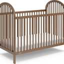 Graco Olivia 3-in-1 Convertible Crib GREENGUARD Gold Certified, 100% Solid Wood, Fits Standard Baby Crib Mattress, Converts to Toddler Bed and Daybed, 4 Adjustable Mattress Heights (Hazelnut), 29"L x 54"W x 45"H